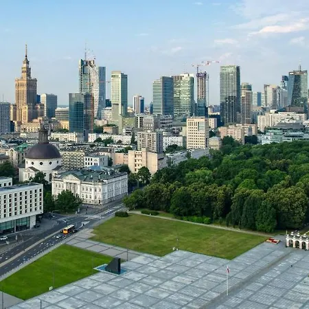 4 Rondo 1 Metro Wifi 65'tv Netflix Hbo Appletv Disney+ Apartment Warsaw